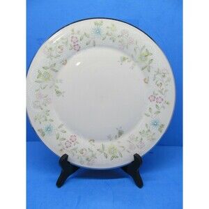 Gorham Pastelle 10 5/8" Dinner Plate For Display Only Flowers Under Raised Lace